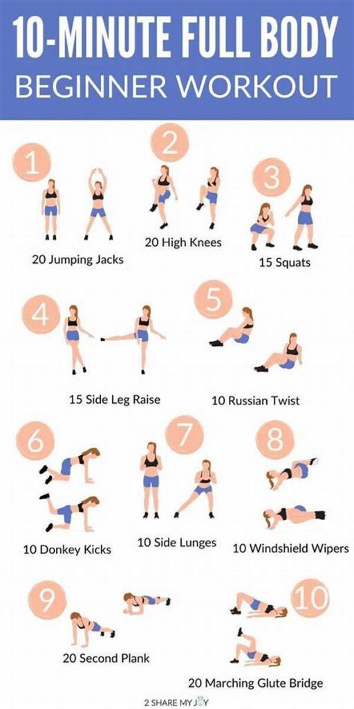 10-minute Home Workout For Beginners