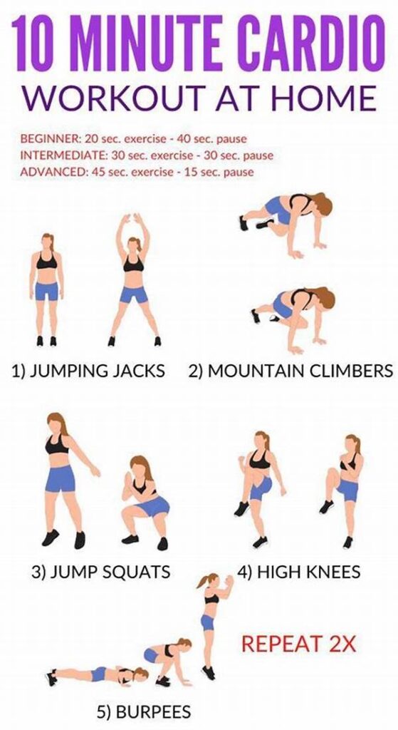 At-home Cardio Workout Without Equipment