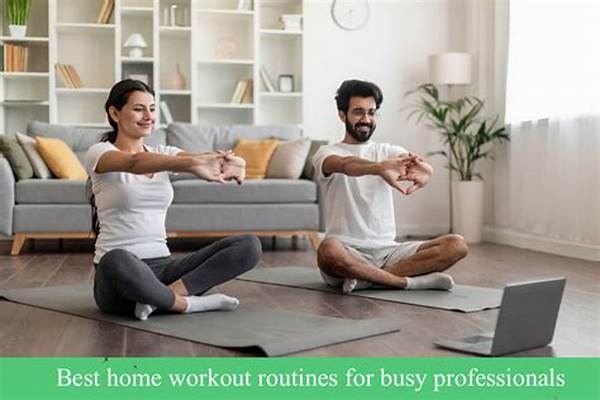 Home Workout Routine For Busy Professionals